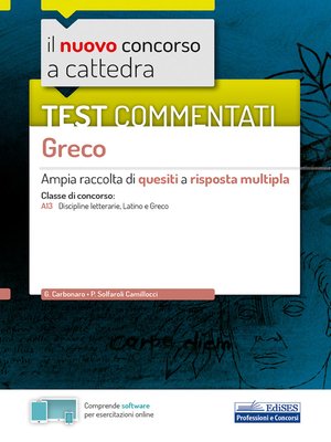 cover image of Test commentati Greco